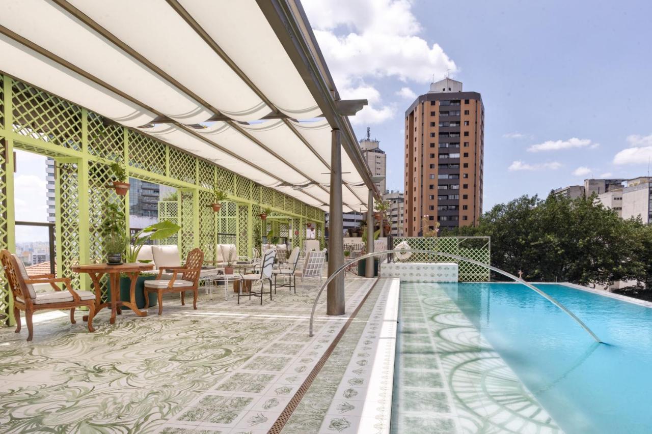 فندق Rosewood ساو باولو المظهر الخارجي الصورة The rooftop pool at the hotel